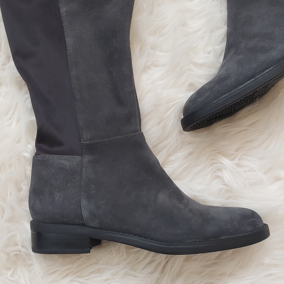 Blondo Ellie Waterproof Knee High Riding Gray Boot - Picture 2 of 6